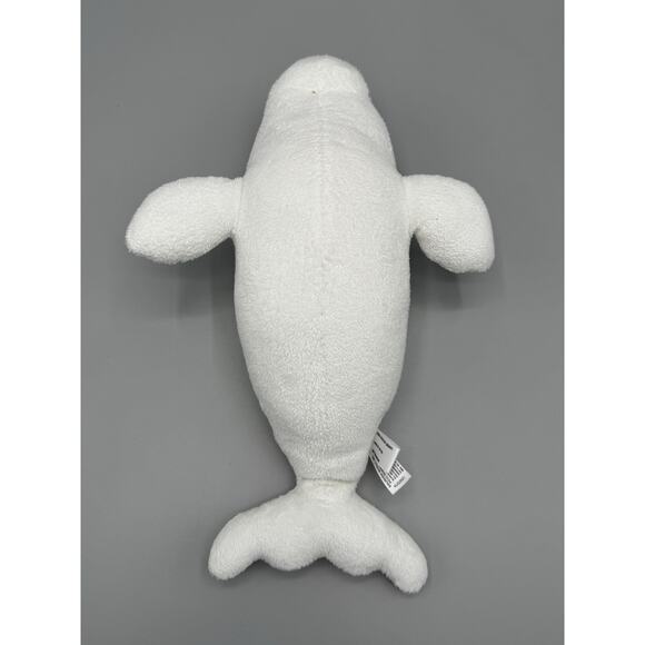 Destination Nation Beluga Whale Plush 13 Inch Stuffed Ocean Animal - Picture 6 of 11